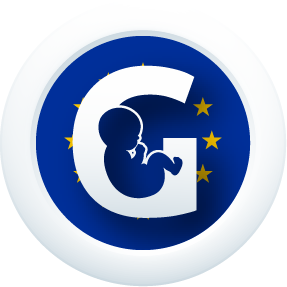 European flag of surrogacy with Gestlife