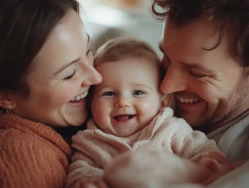 Happy family with surrogacy process with Gestlife